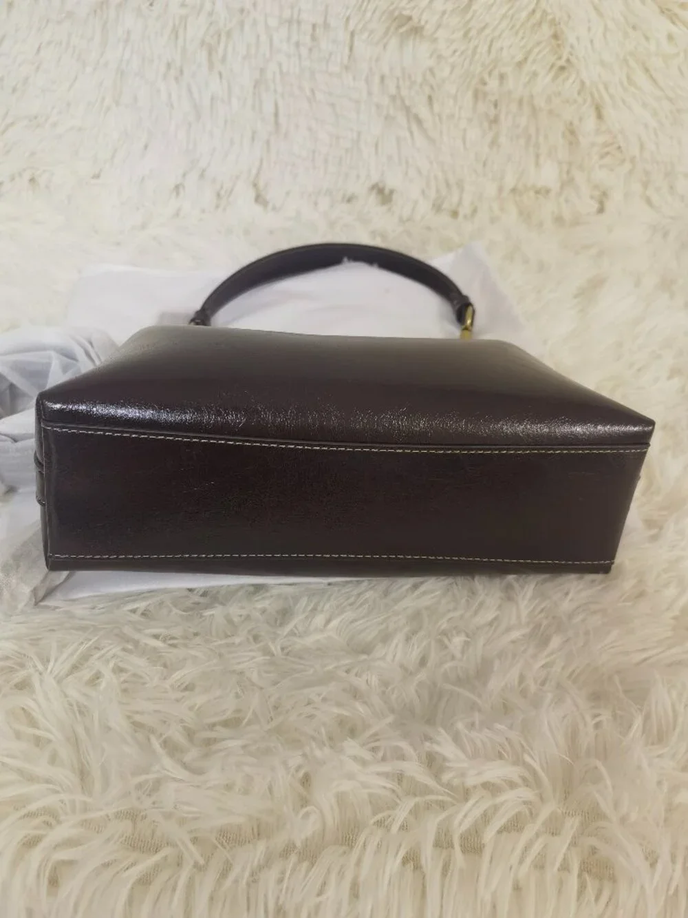 Coach Dark Brown Leather Hobo Shoulder Bag